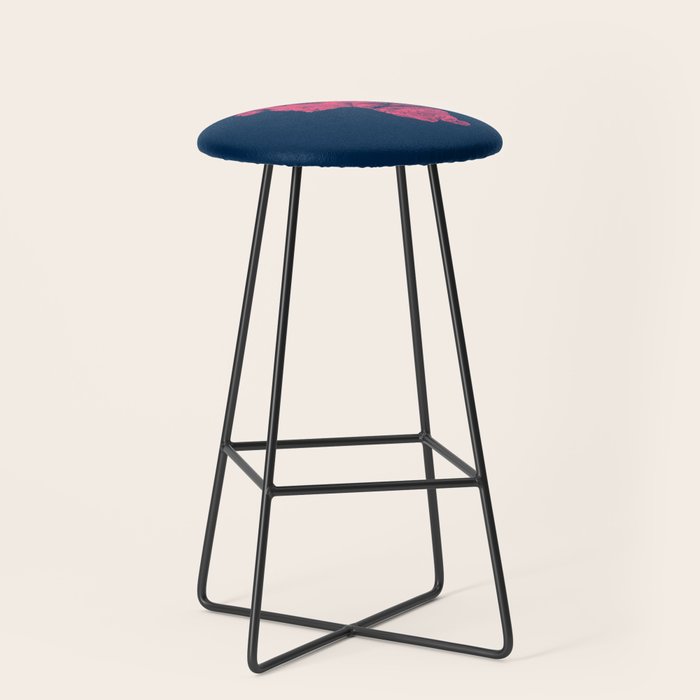 MARCUS AURELIUS ANTONINUS AUGUSTUS / prussian blue / vivid red Stool Gallery Image 1
