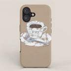 For those who like rabbits and coffee  iPhone Case Gallery Image 1