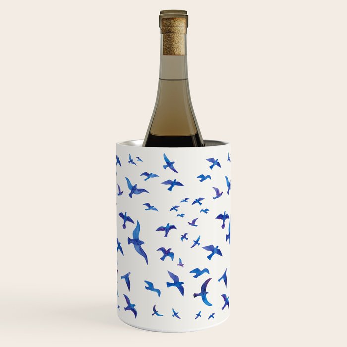 Blue Birds Wine Chiller Gallery Image 2
