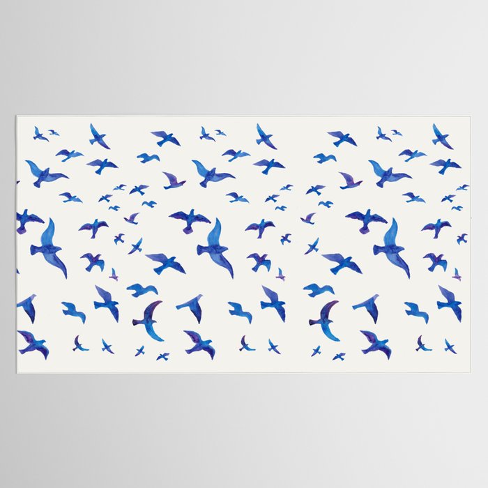 Blue Birds Tablecloth Gallery Image 2
