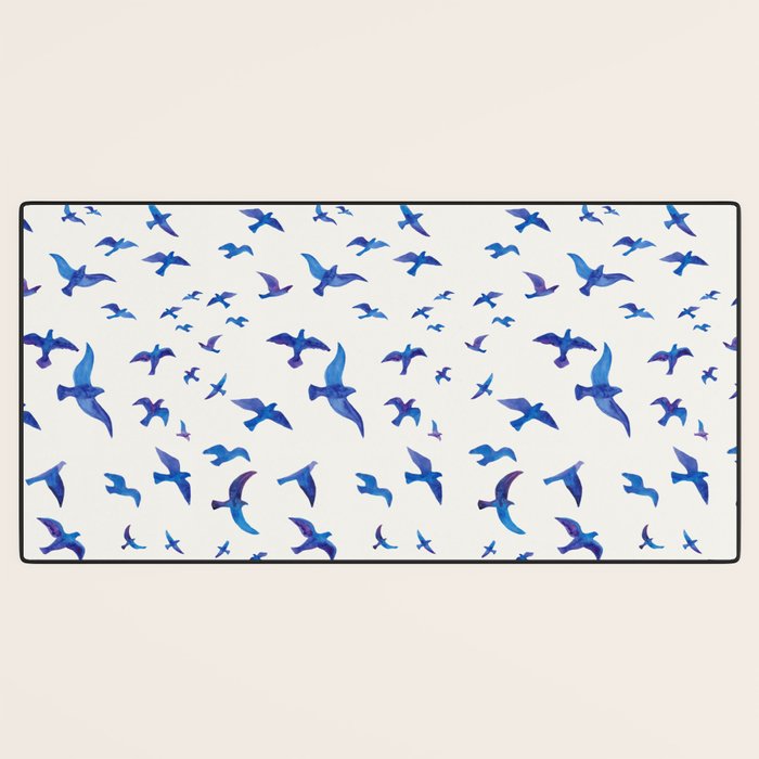 Blue Birds Desk Mat Gallery Image 3