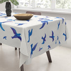 Blue Birds Tablecloth Gallery Image 3