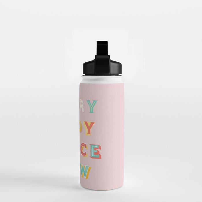 EVERYBODY DANCE NOW - bright typography Water Bottle Gallery Image 2
