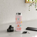 EVERYBODY DANCE NOW - bright typography Water Bottle Gallery Image 4