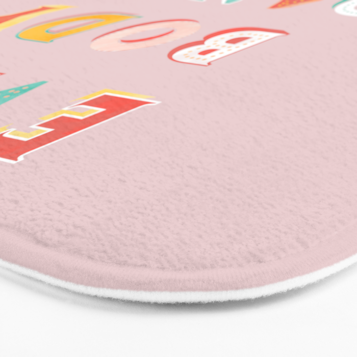 EVERYBODY DANCE NOW - bright typography Bath Mat Gallery Image 3