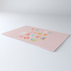 EVERYBODY DANCE NOW - bright typography Rug Gallery Image 3