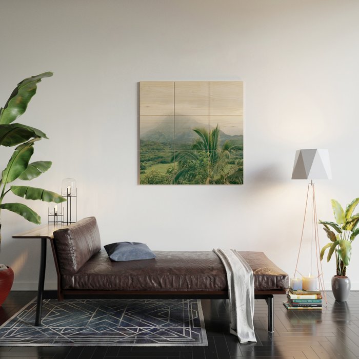 Kauai Hawaii View | Hanalei Valley Landscape Art Print | Nature Travel Photography Wood Wall Art Gallery Image 2