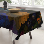 Before Midnight Blue Hour Vintage Flowers Garden Tablecloth Gallery Image 3