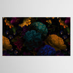 Before Midnight Blue Hour Vintage Flowers Garden Tablecloth Gallery Image 2
