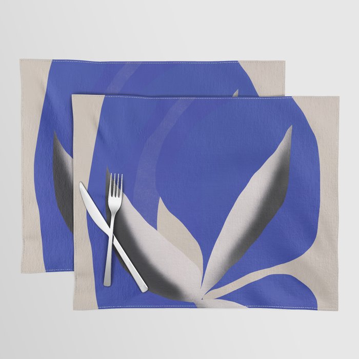 Liquid cobalt blue abstraction 02 Placemat Gallery Image 1