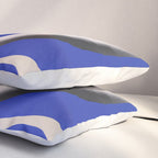 Liquid cobalt blue abstraction 02 Pillow Sham Gallery Image 3