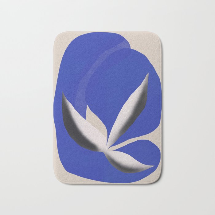 Liquid cobalt blue abstraction 02 Bath Mat Gallery Image 1