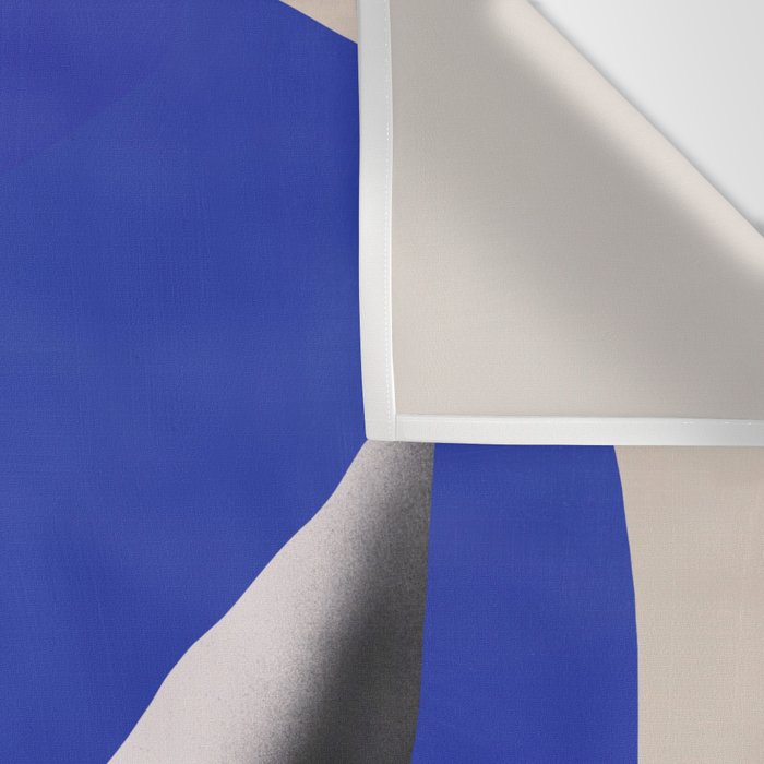 Liquid cobalt blue abstraction 02 Wall Tapestry Gallery Image 3