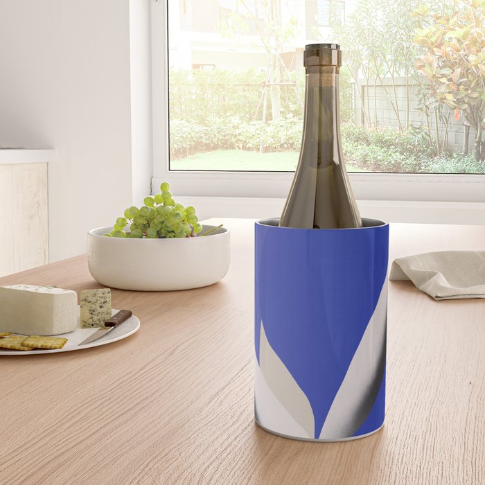 Liquid cobalt blue abstraction 02 Wine Chiller Gallery Image 4