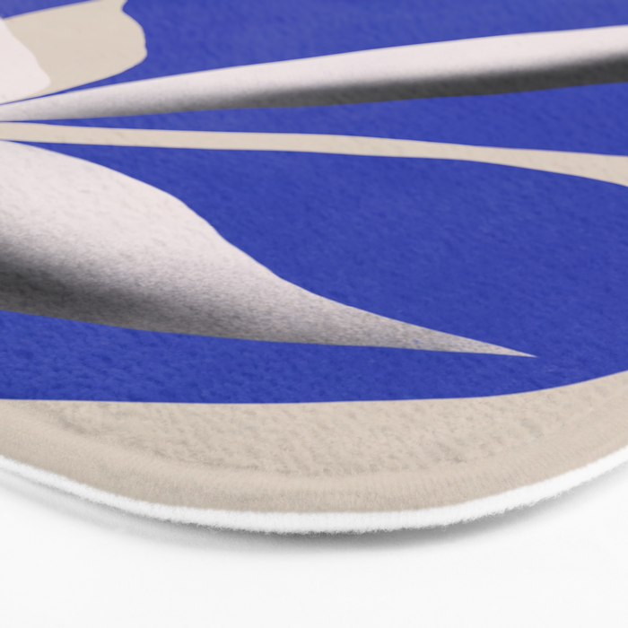 Liquid cobalt blue abstraction 02 Bath Mat Gallery Image 3