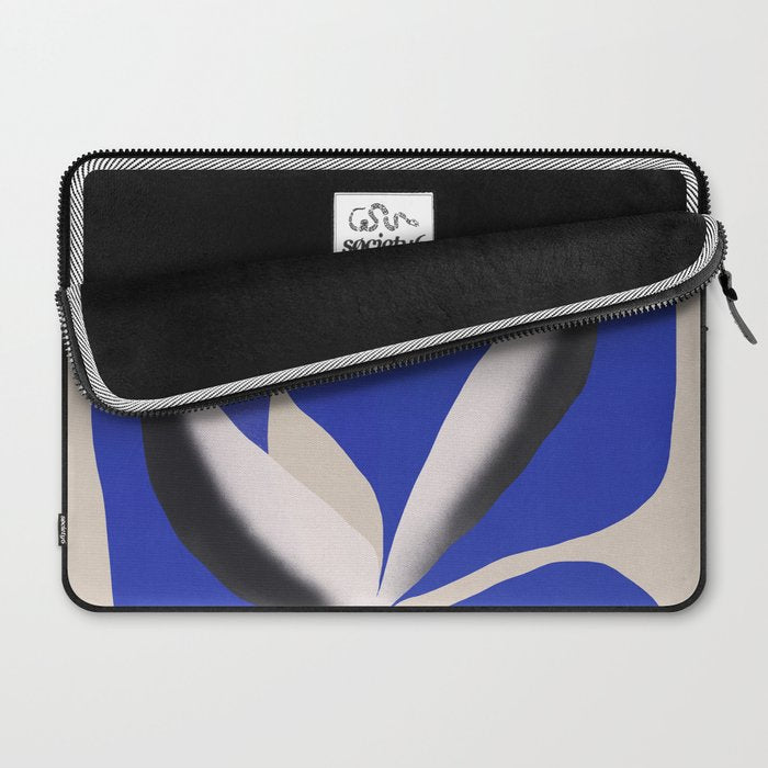 Liquid cobalt blue abstraction 02 Laptop Sleeve Gallery Image 2
