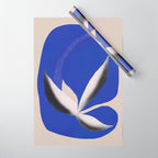 Liquid cobalt blue abstraction 02 Wrapping Paper Gallery Image 1