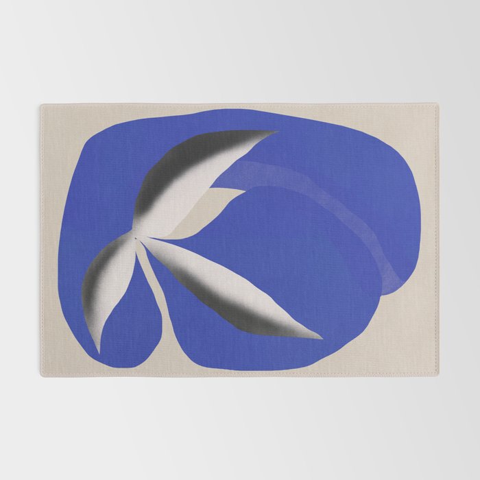 Liquid cobalt blue abstraction 02 Rug Gallery Image 2