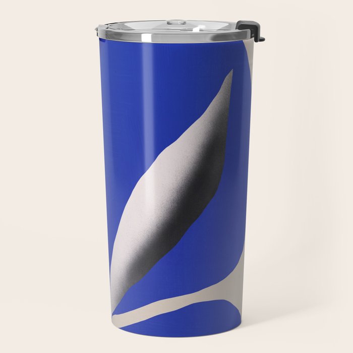 Liquid cobalt blue abstraction 02 Travel Mug Gallery Image 2