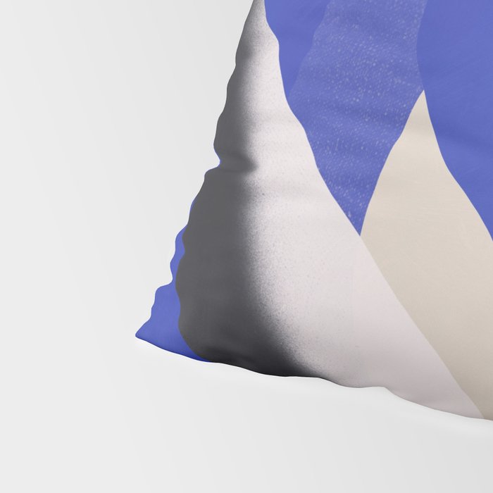 Liquid cobalt blue abstraction 02 Pillow Sham Gallery Image 4
