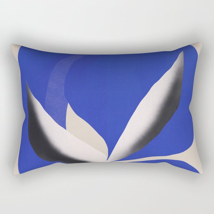 Liquid cobalt blue abstraction 02 Rectangular Pillow Gallery Image 2