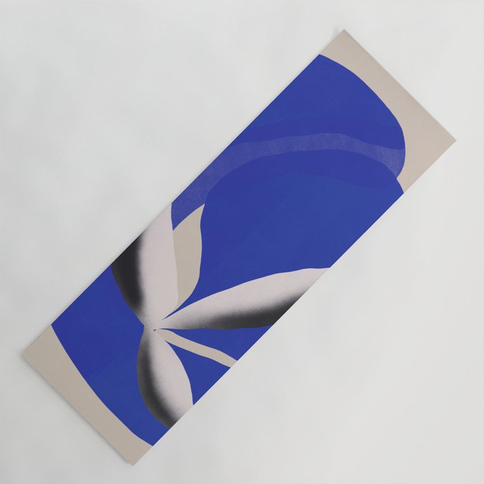 Liquid cobalt blue abstraction 02 Yoga Mat Gallery Image 1