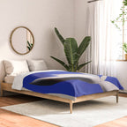 Liquid cobalt blue abstraction 02 Comforter Gallery Image 2