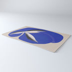 Liquid cobalt blue abstraction 02 Rug Gallery Image 3