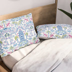 Colorful Coastal Chinoiserie  Pillow Sham Gallery Image 2