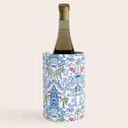 Colorful Coastal Chinoiserie  Wine Chiller Gallery Image 2