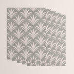 Boho Rustic Palm Radiance Muted Grey Wrapping Paper Gallery Image 3