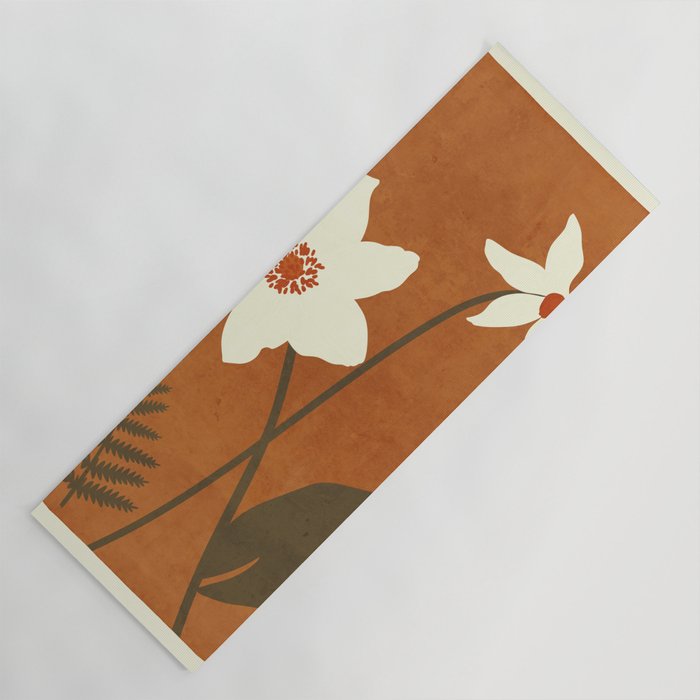 Minimal Abstract Art Landscape Flowers 4 Yoga Mat Gallery Image 1