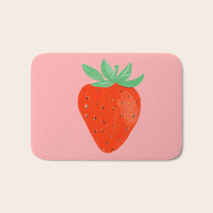 Sweet strawberry Bath Mat Gallery Image 1