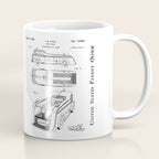 Fire Truck Patent - Fireman Art - Black Chalkboard Coffee Mug Gallery Image 1