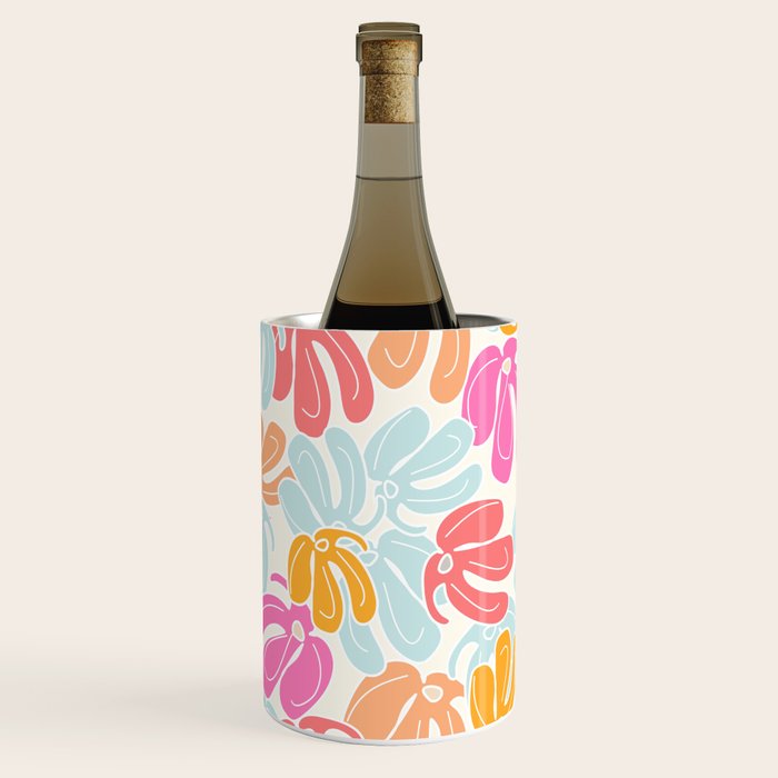 Retro Floral Spring Wine Chiller Gallery Image 1