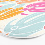 Retro Floral Spring Bath Mat Gallery Image 3