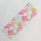 Retro Floral Spring Yoga Mat Gallery Image 1