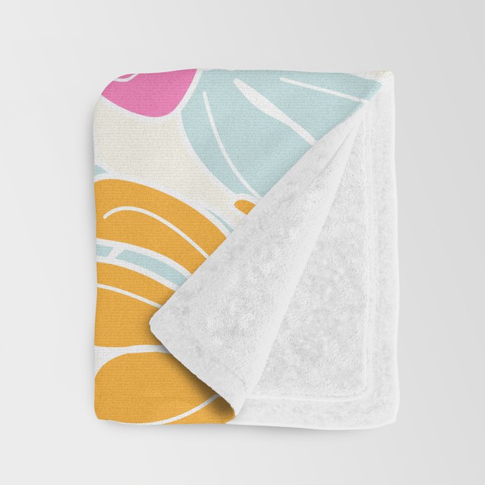 Retro Floral Spring Throw Blanket Gallery Image 3