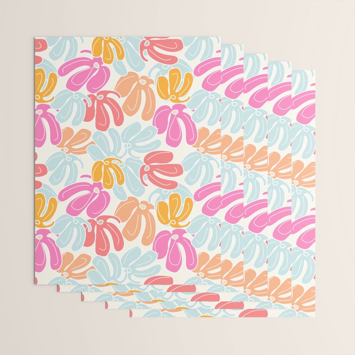 Retro Floral Spring Wrapping Paper Gallery Image 3