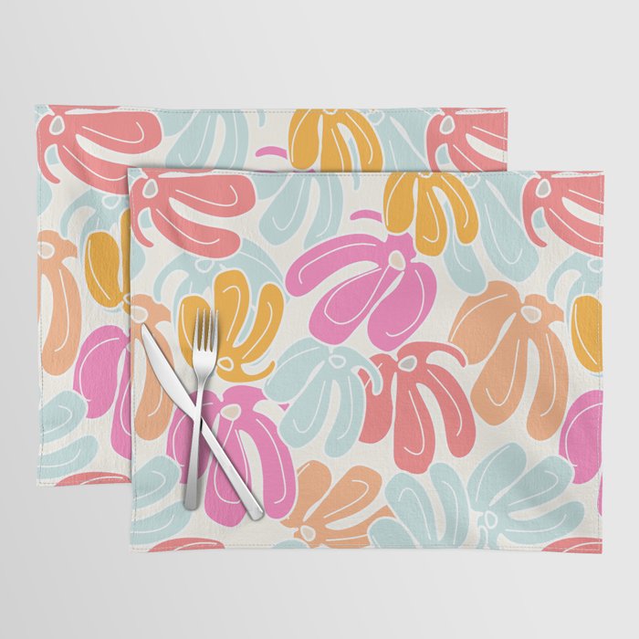 Retro Floral Spring Placemat Gallery Image 1