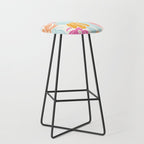 Retro Floral Spring Stool Gallery Image 1