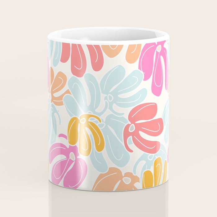 Retro Floral Spring Coffee Mug Gallery Image 4