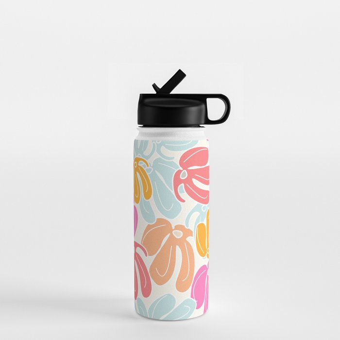 Retro Floral Spring Water Bottle Gallery Image 1