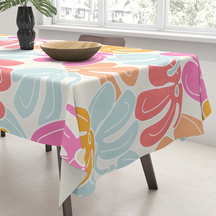 Retro Floral Spring Tablecloth Gallery Image 3