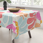 Retro Floral Spring Tablecloth Gallery Image 3