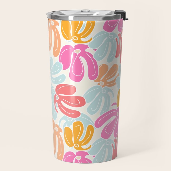 Retro Floral Spring Travel Mug Gallery Image 2