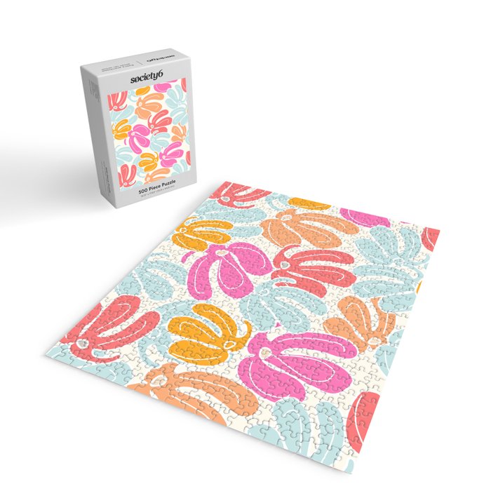 Retro Floral Spring Jigsaw Puzzle Gallery Image 2