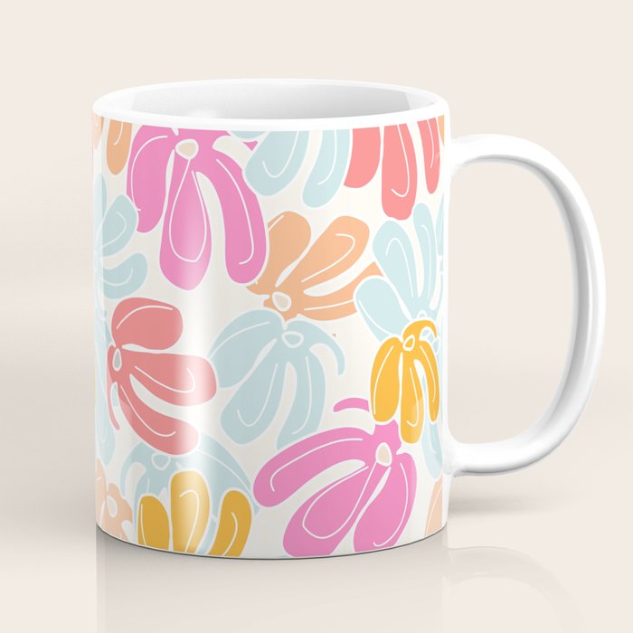 Retro Floral Spring Coffee Mug Gallery Image 1