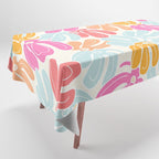 Retro Floral Spring Tablecloth Gallery Image 1
