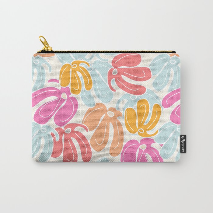 Retro Floral Spring Carry All Pouch Gallery Image 1